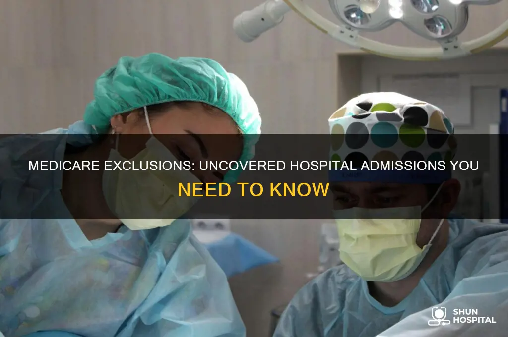 what type of hospital admission is not covered by medicare