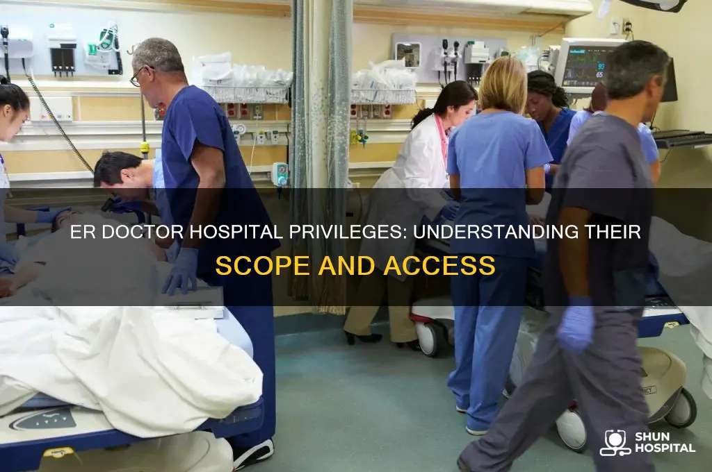 what type of hospital privileges does an er doctor have