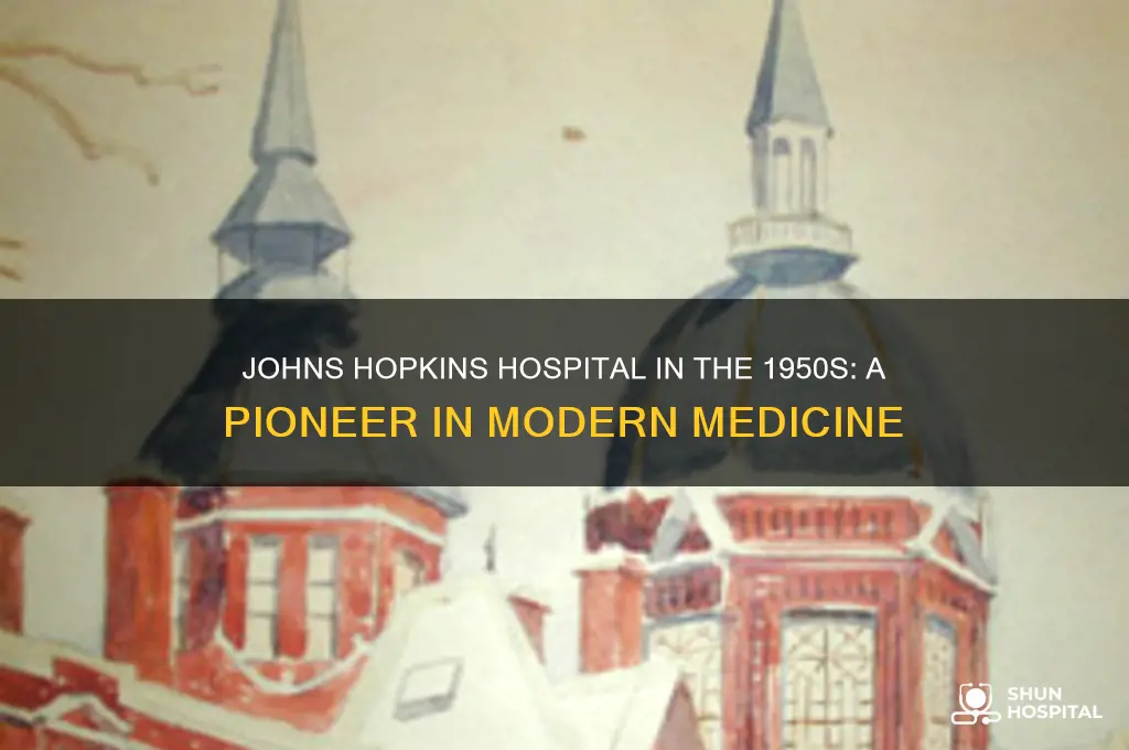 what type of hospital was john hopkins in the 1950s