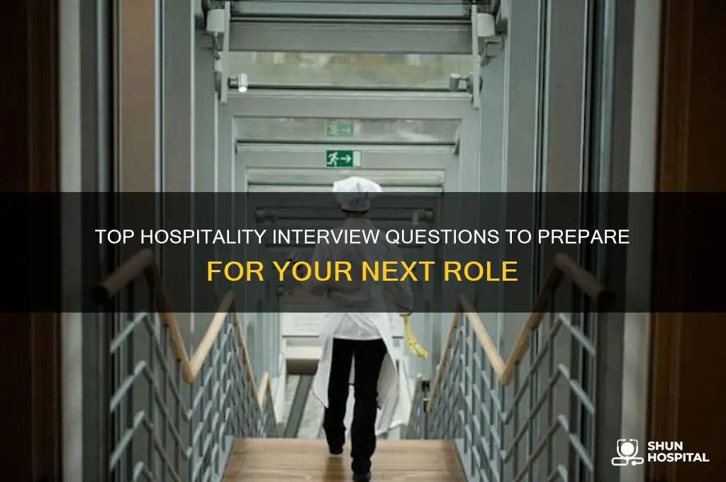 what type of questions for job interviews in hospitality industry