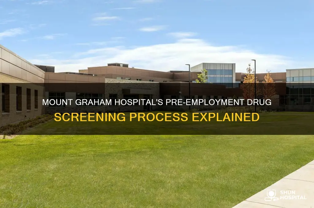 what type pre-employment drug screen does mount graham hospital do
