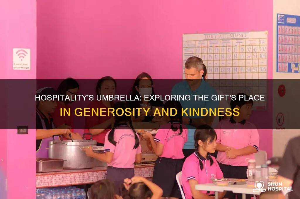 what umbrella does the gift of hospitality come uner