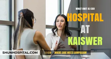 CSU Hospital at Kaiser: Understanding Its Unit and Role