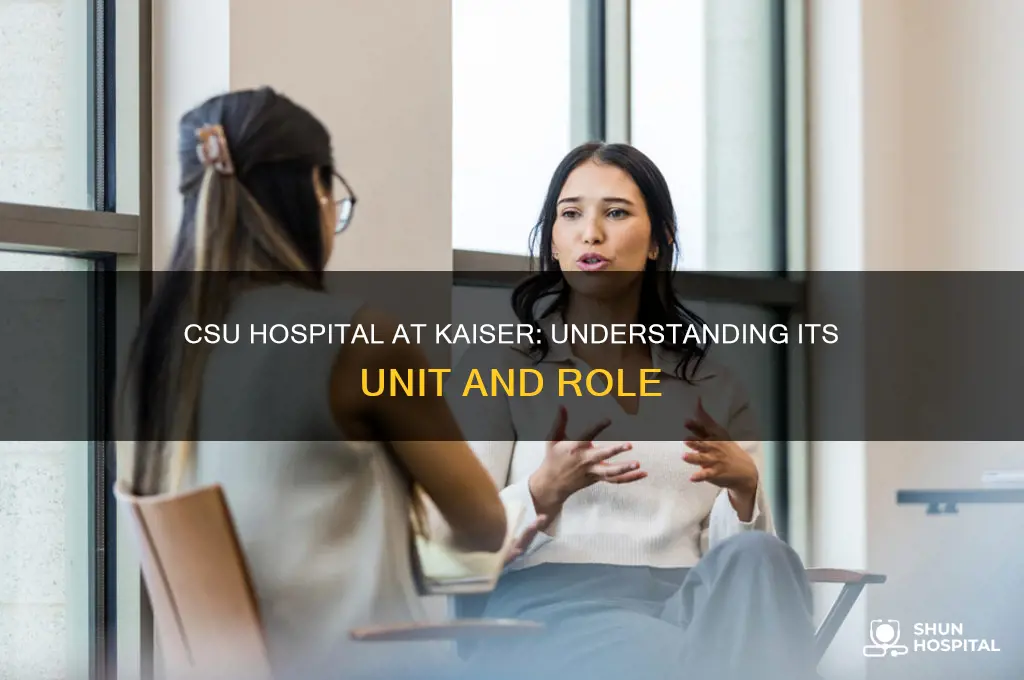 what unit is csu hospital at kaiswer