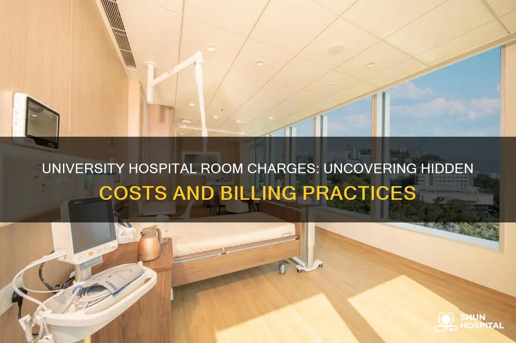 what university hospital facilities are charging a room charge