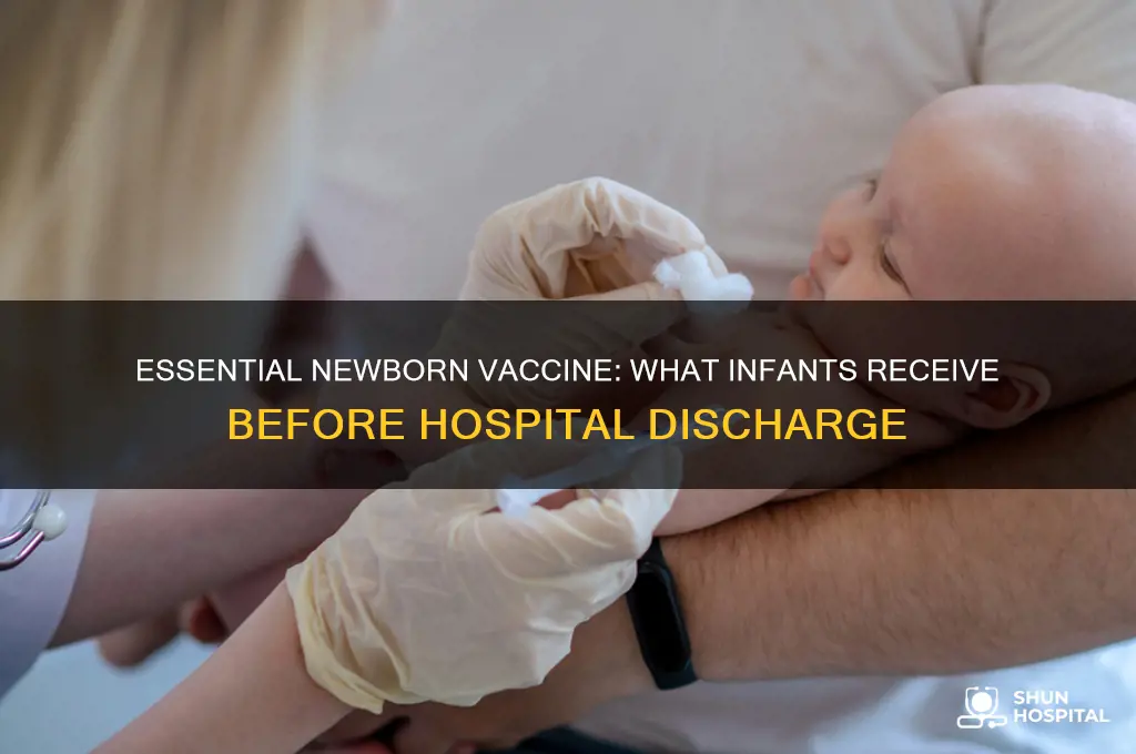 what vaccine is given before an infant leaves the hospital