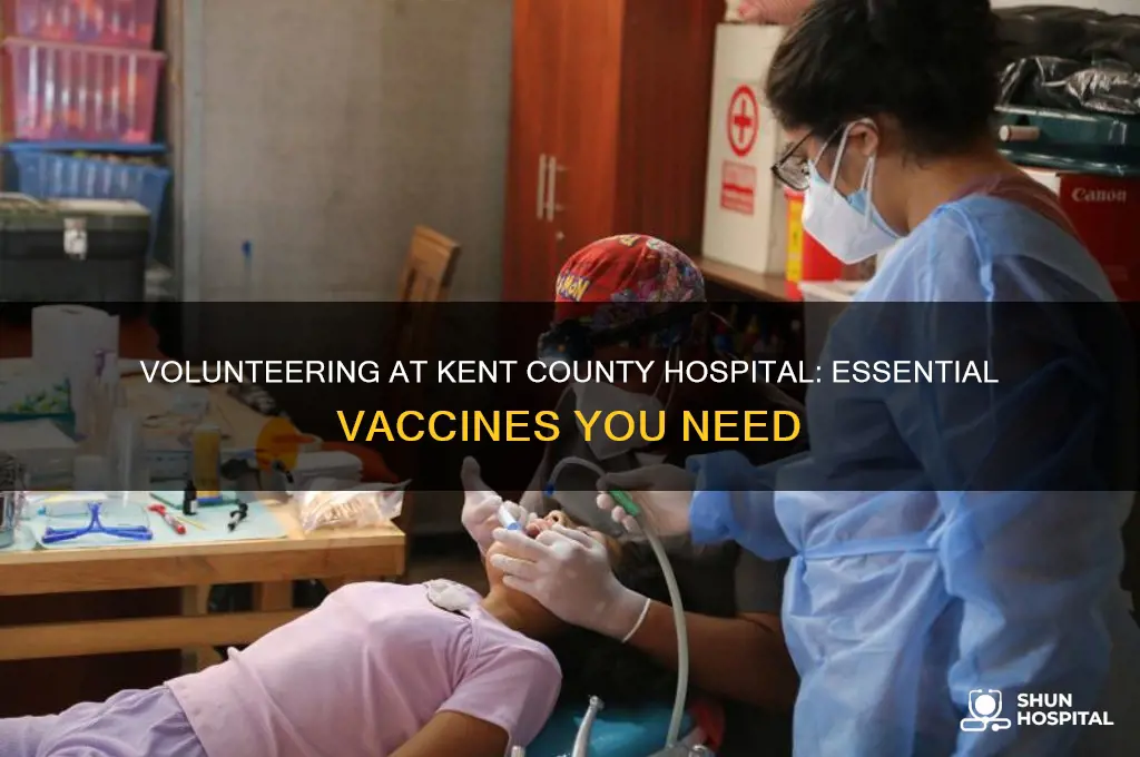 what vaccines are required volunteer at kent county hospital