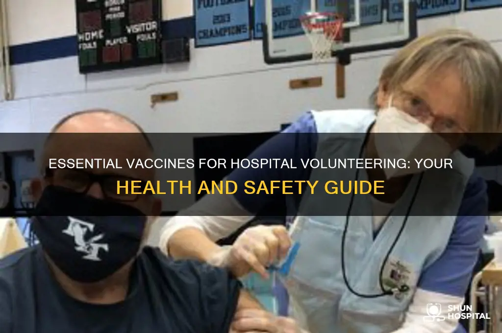 what vaccines i need to volunteer at a hospital