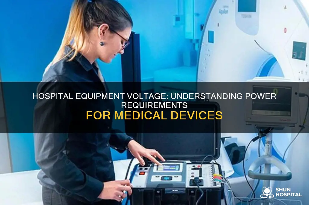 what voltage does hospital equipment run on