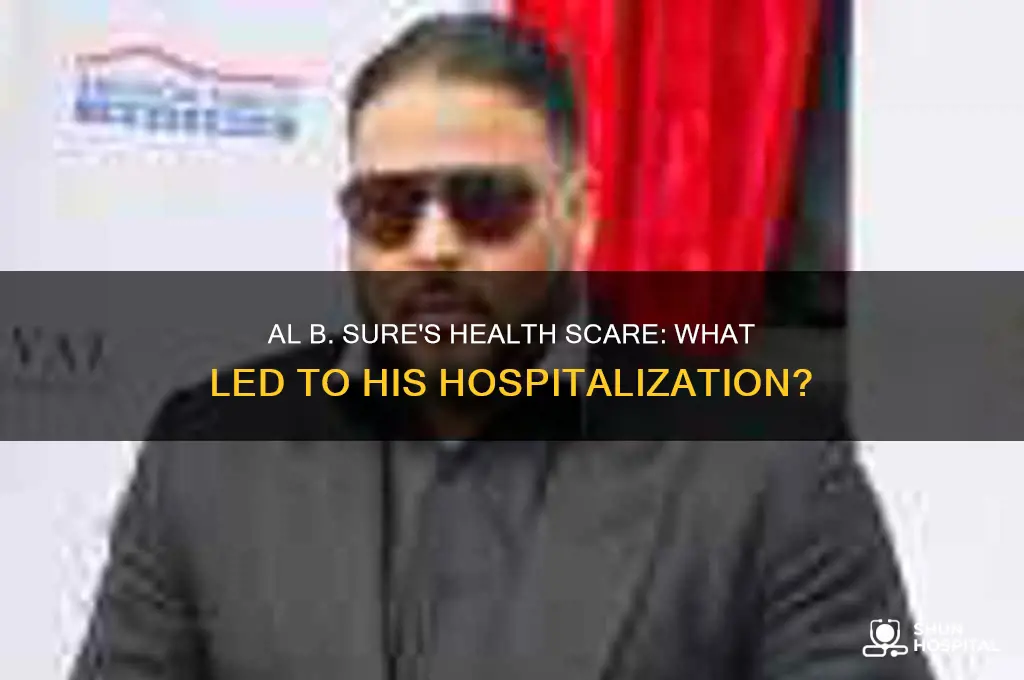 what was al b sure hospitalized for