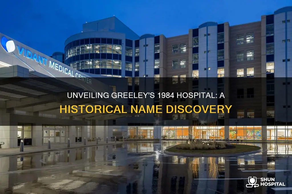 what was greeleys hospital name in 1984