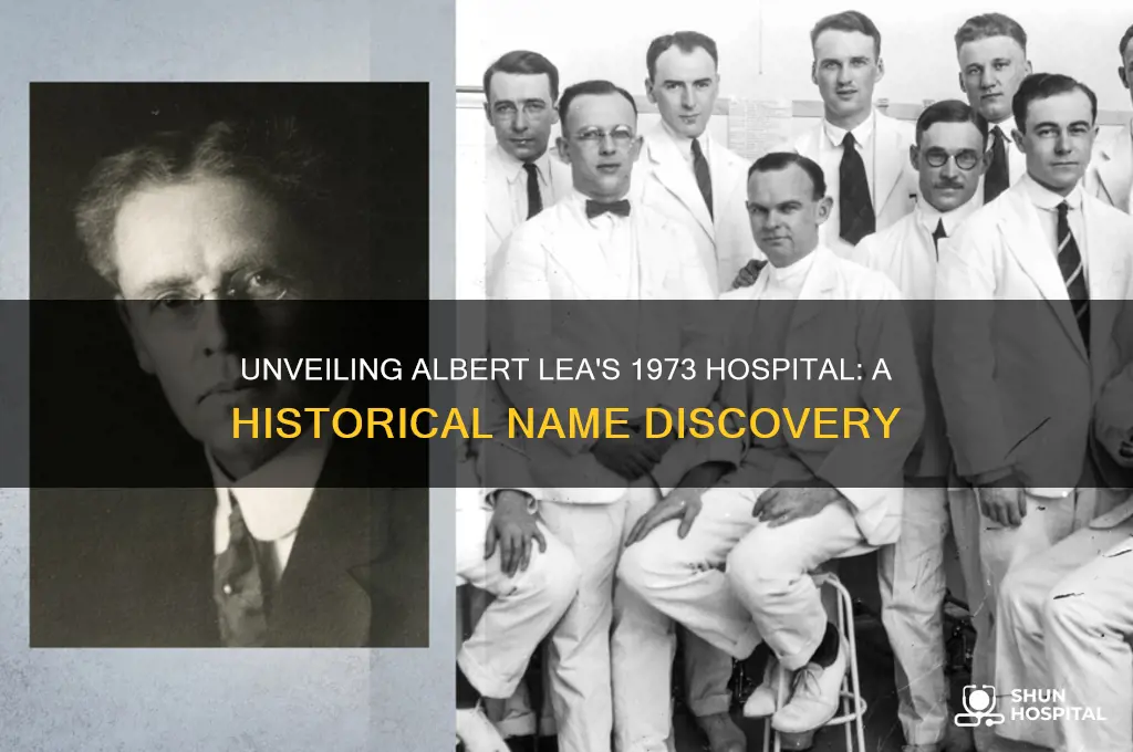 what was name of hospital in albert lea in 1973