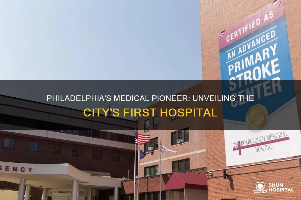 what was the first hospital in philadelphia
