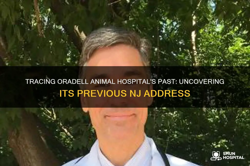 what was the previous address of oradell animal hospital nj