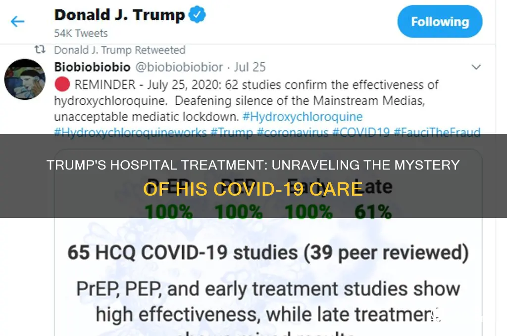 what was trump given in the hospital