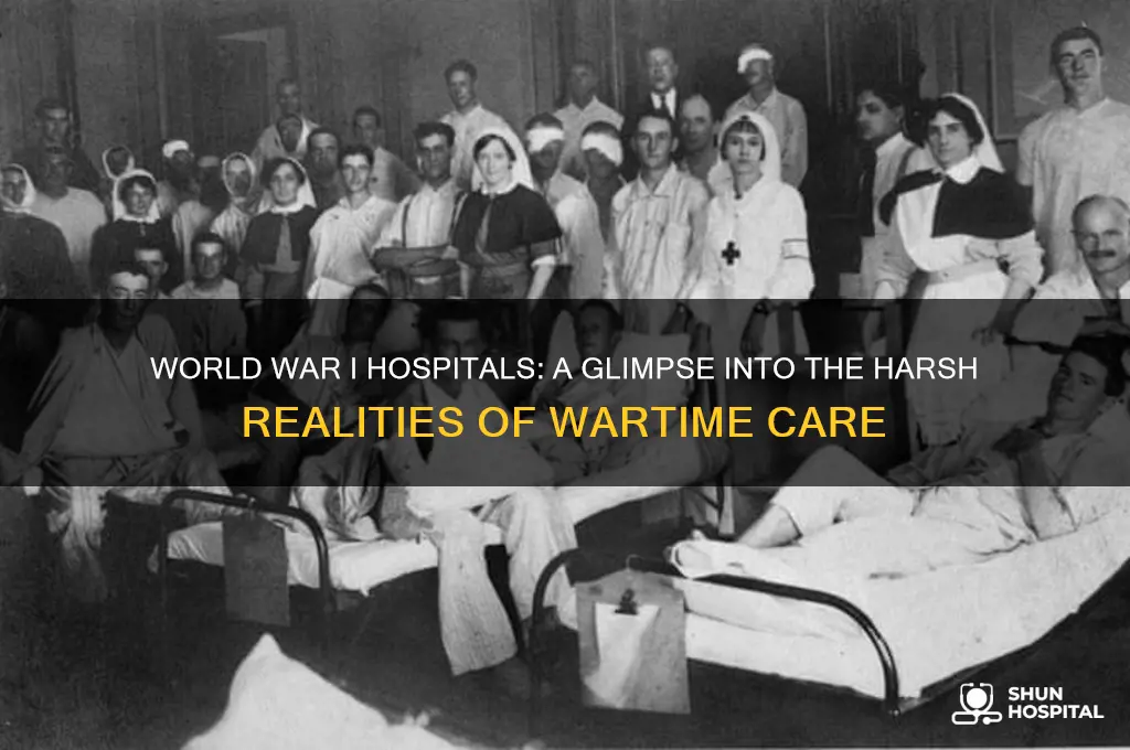 what were hospital conditions like during ww1