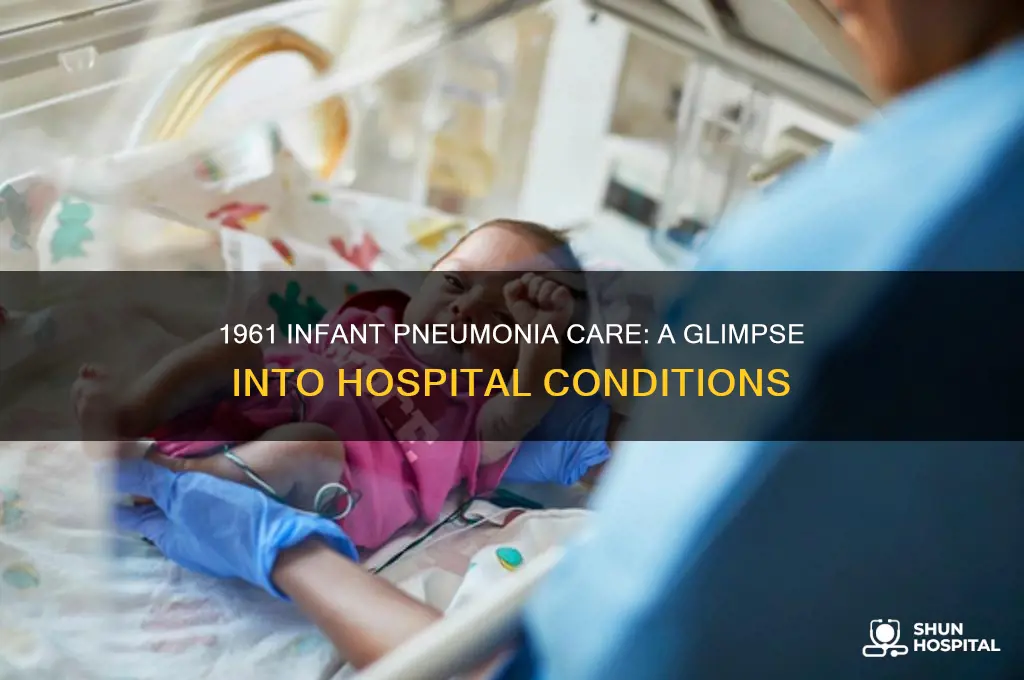 what were hospital like for infants with pneumonia in 1961