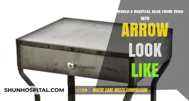 Vintage Hospital Desk Design: A 1960s-1970s Arrow-Inspired Look