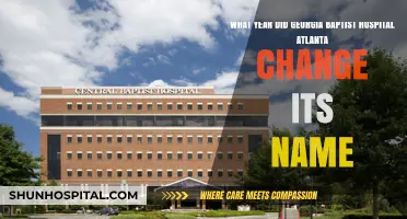 When Did Georgia Baptist Hospital in Atlanta Rebrand?