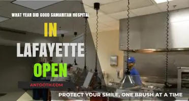 When Did Lafayette's Good Samaritan Hospital First Open Its Doors?