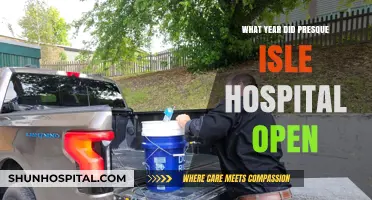 Presque Isle Hospital's Opening Year: A Historical Overview