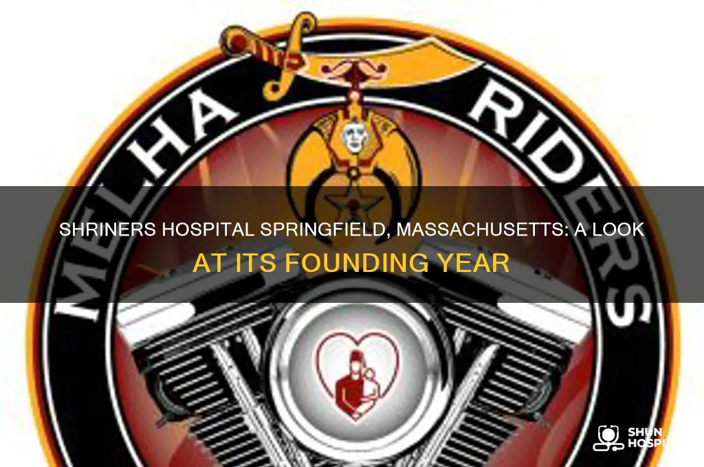 what year did shriners hospital in springfield massachusetts open