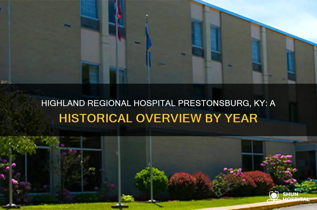 what year highland regional hospital prestonsburg ky