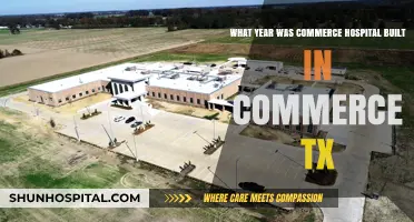 Commerce Hospital's Origins: Uncovering the Year of Its Construction in TX