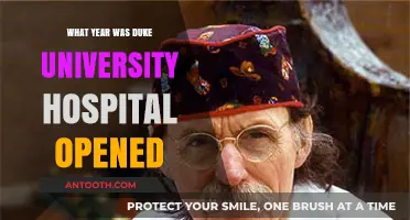 Duke University Hospital: A Look Back at Its Founding Year