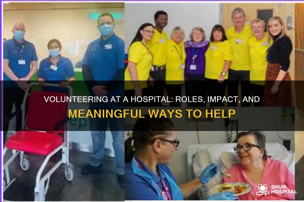 what you do when you volunteer at a hospital