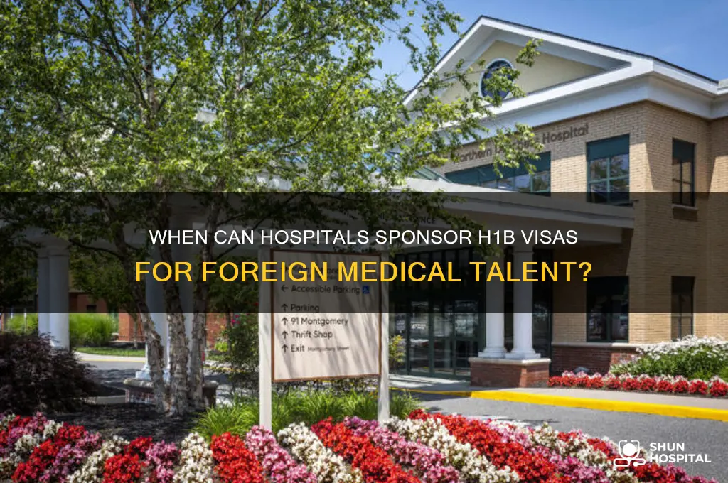 when a hospital could apply for h1b