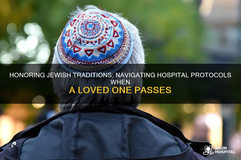 when a jewish person dies in hospital