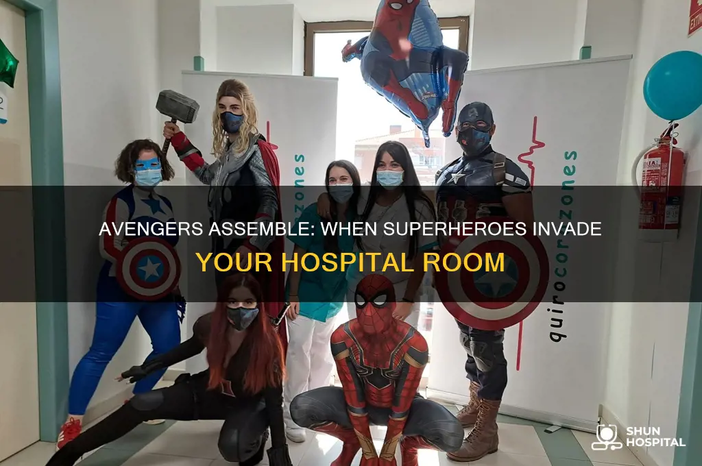 when all the avengere start comjbg in your hospital room