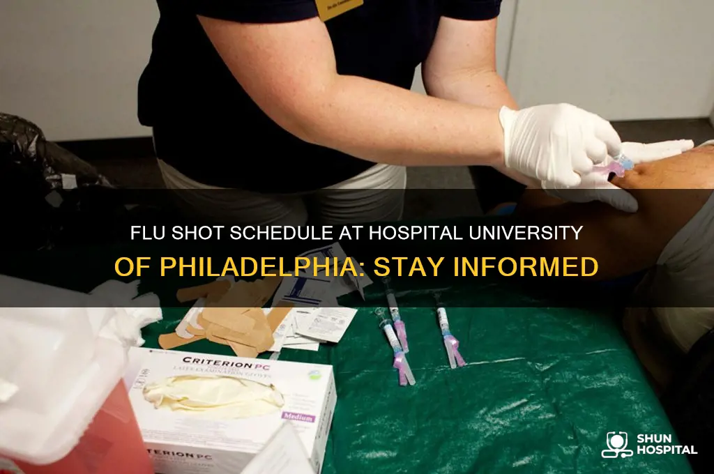 when are flu shots at hospital univ of philadelphia