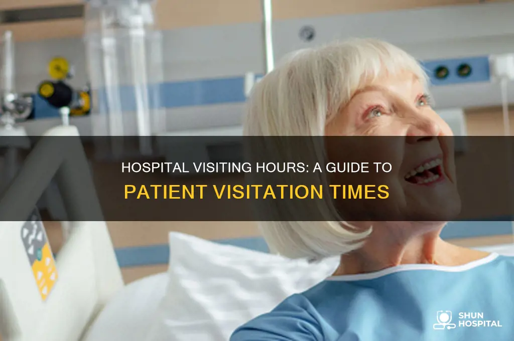 when are visiting hours in a hospital