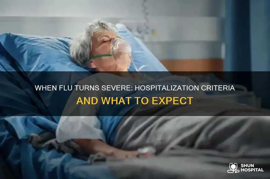 when are you hospitalized for the flu