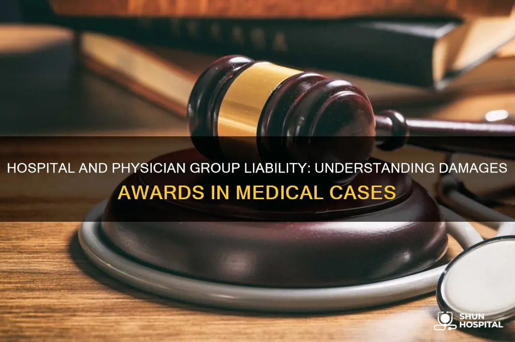 when damages are awarded against a hospital and physician group