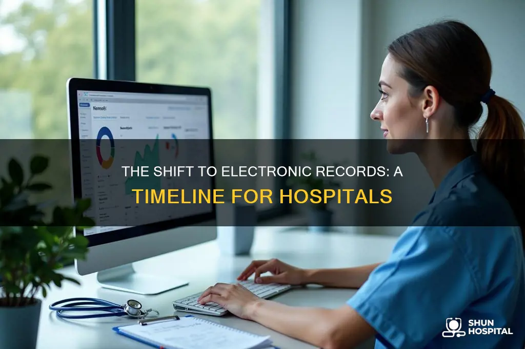 when did all hospitals start watching over to electronic records