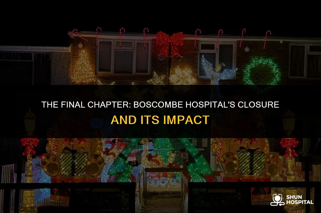 when did boscombe hospital close