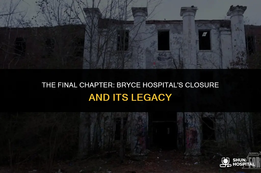 when did bryce hospital close