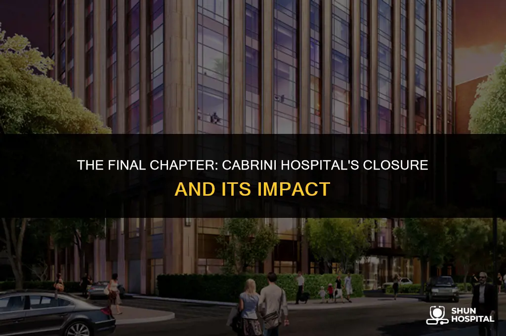 when did cabrini hospital close