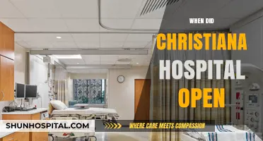 Unveiling the History: Christiana Hospital's Opening Day