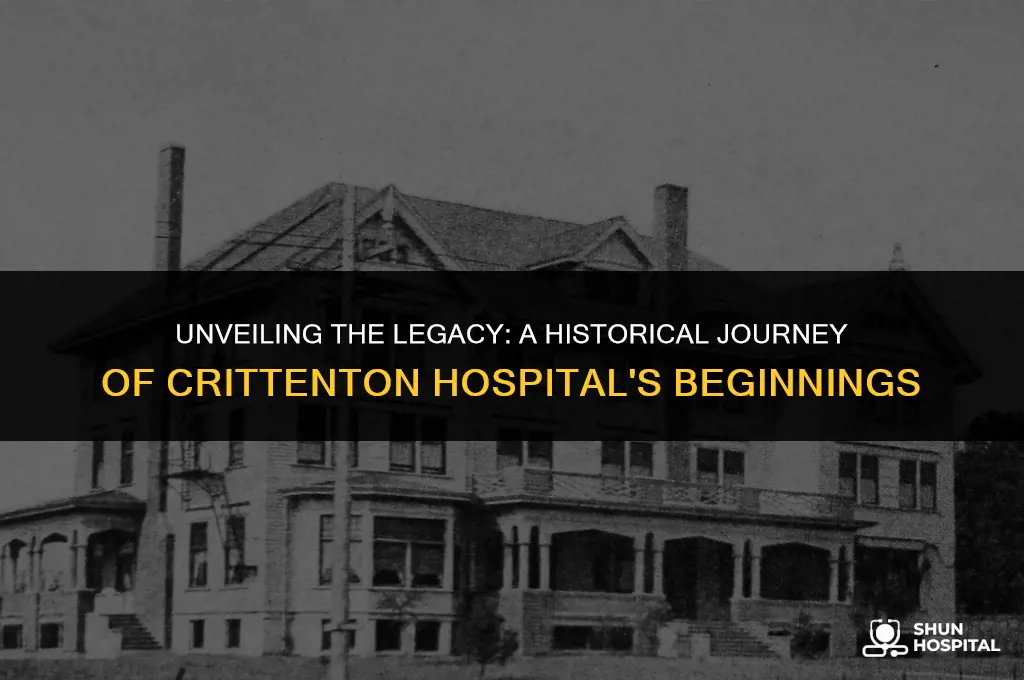 when did crittenton hospital start