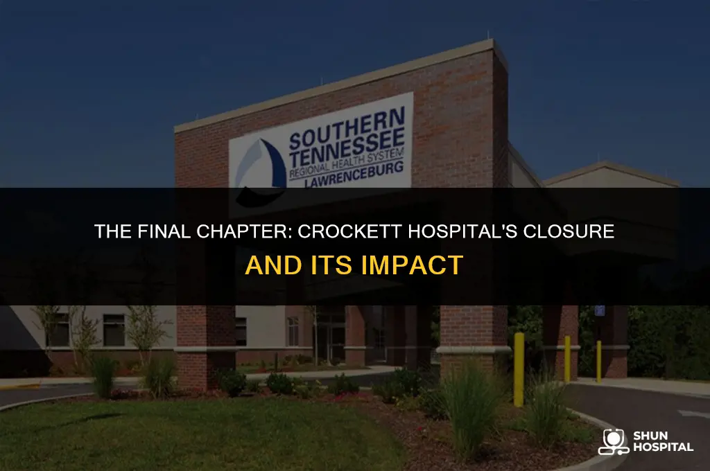 when did crockett hospital close