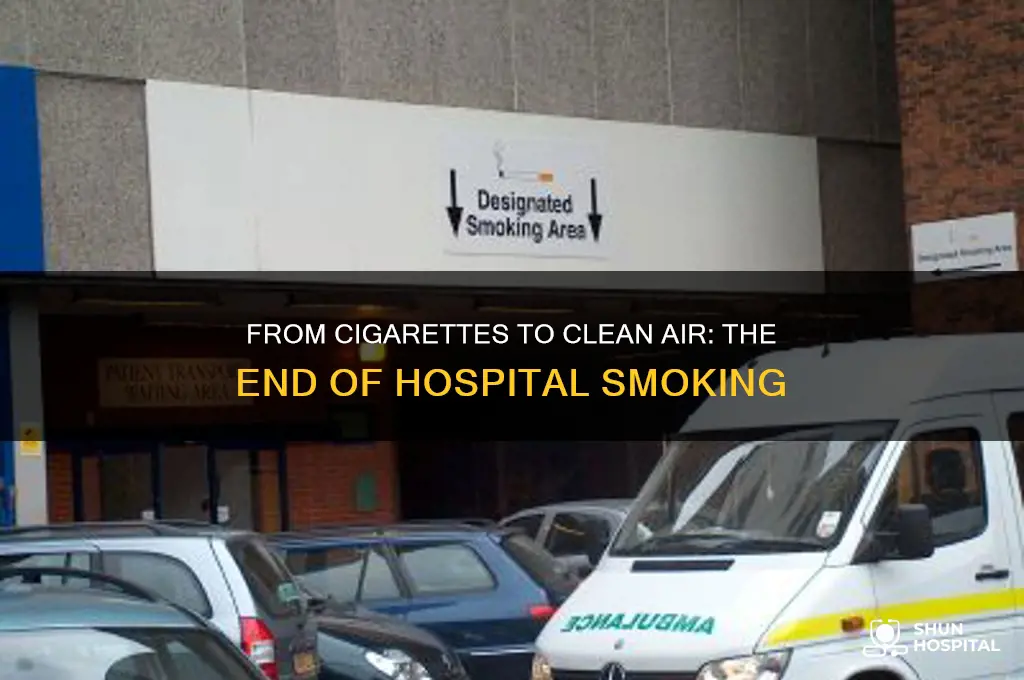 when did doctors stop smoking in hospitals