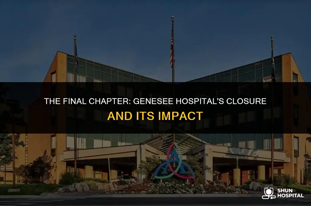 when did genesee hospital close