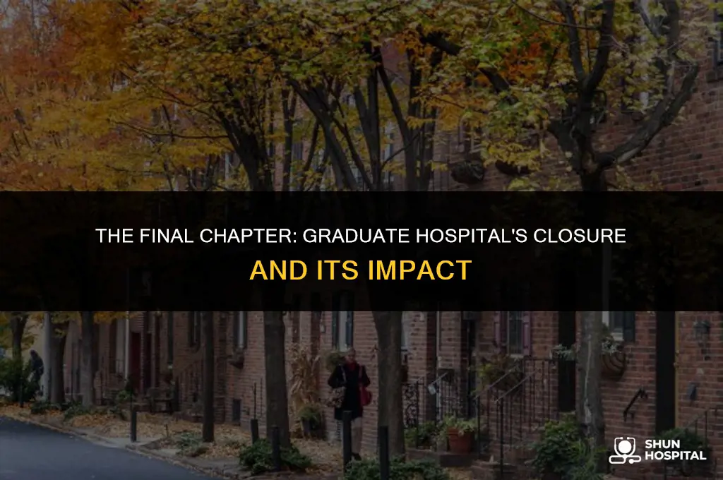 when did graduate hospital close