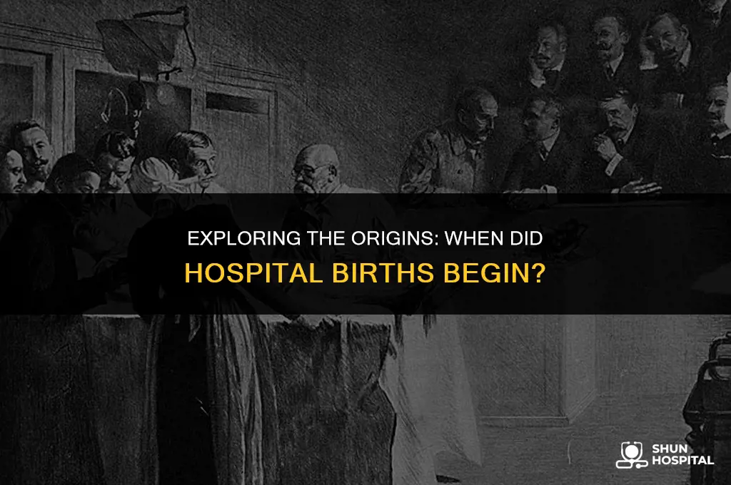 when did hospital births begin