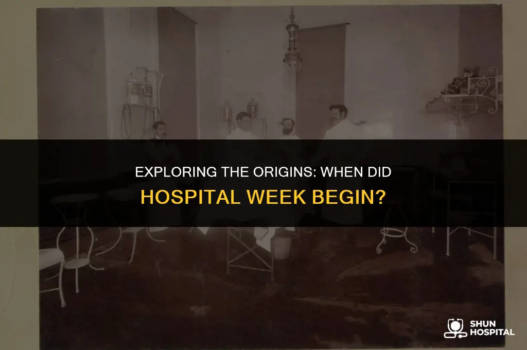when did hospital week start