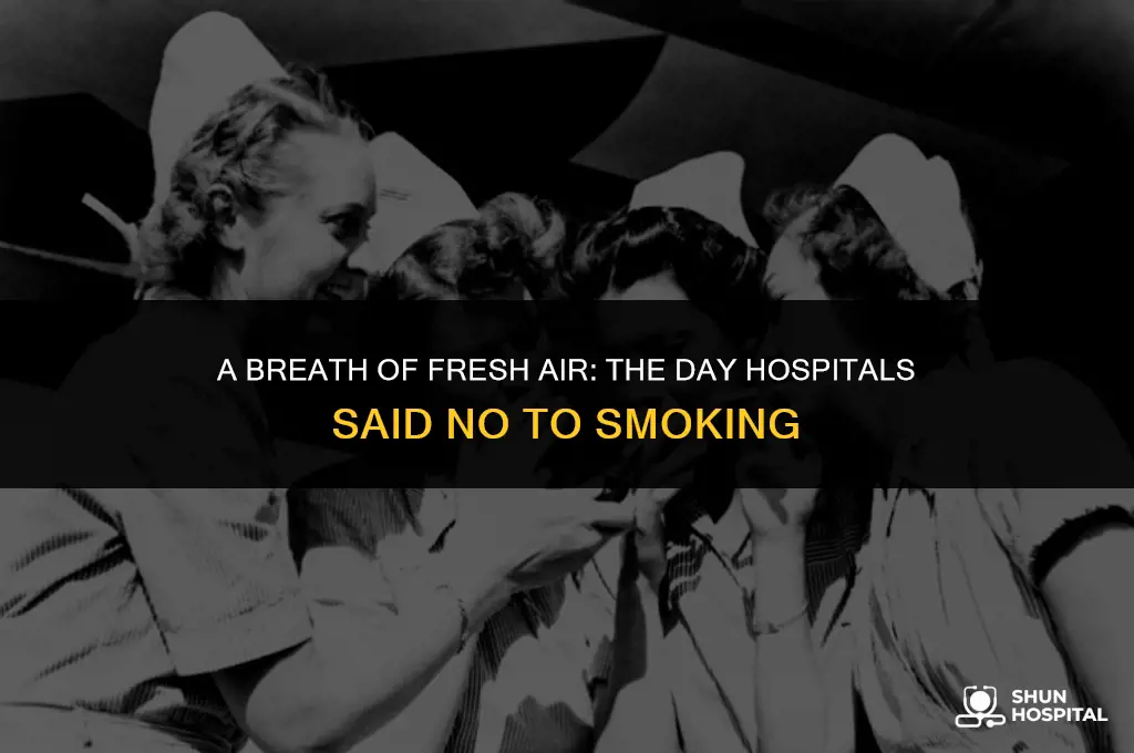 when did hospitals ban smoking
